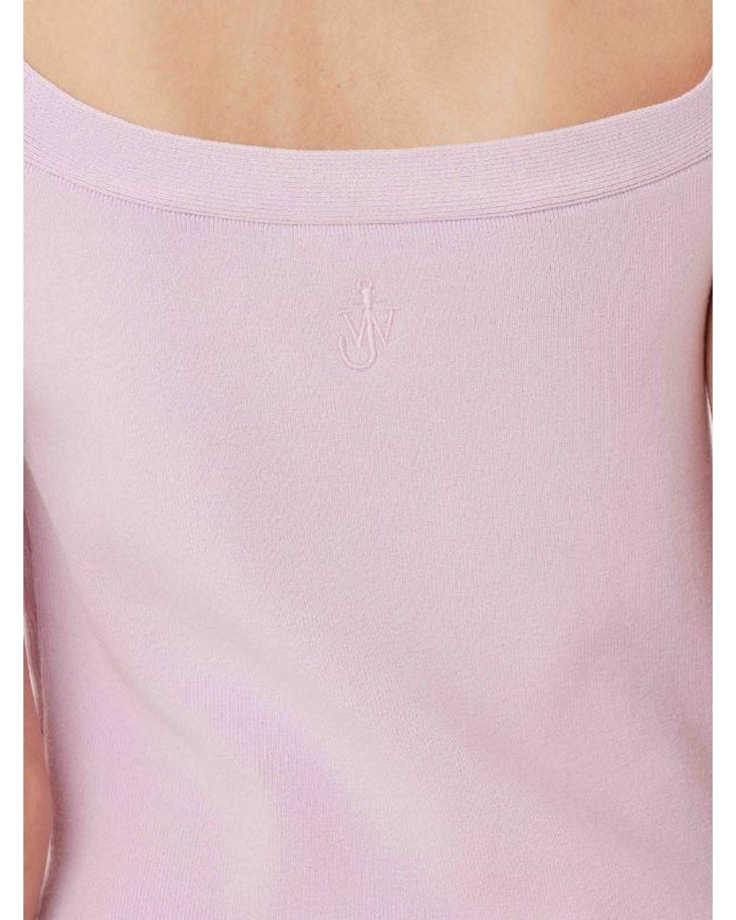 J.W. Anderson Pink Jw Anderson Deconstructed Knitted Dress