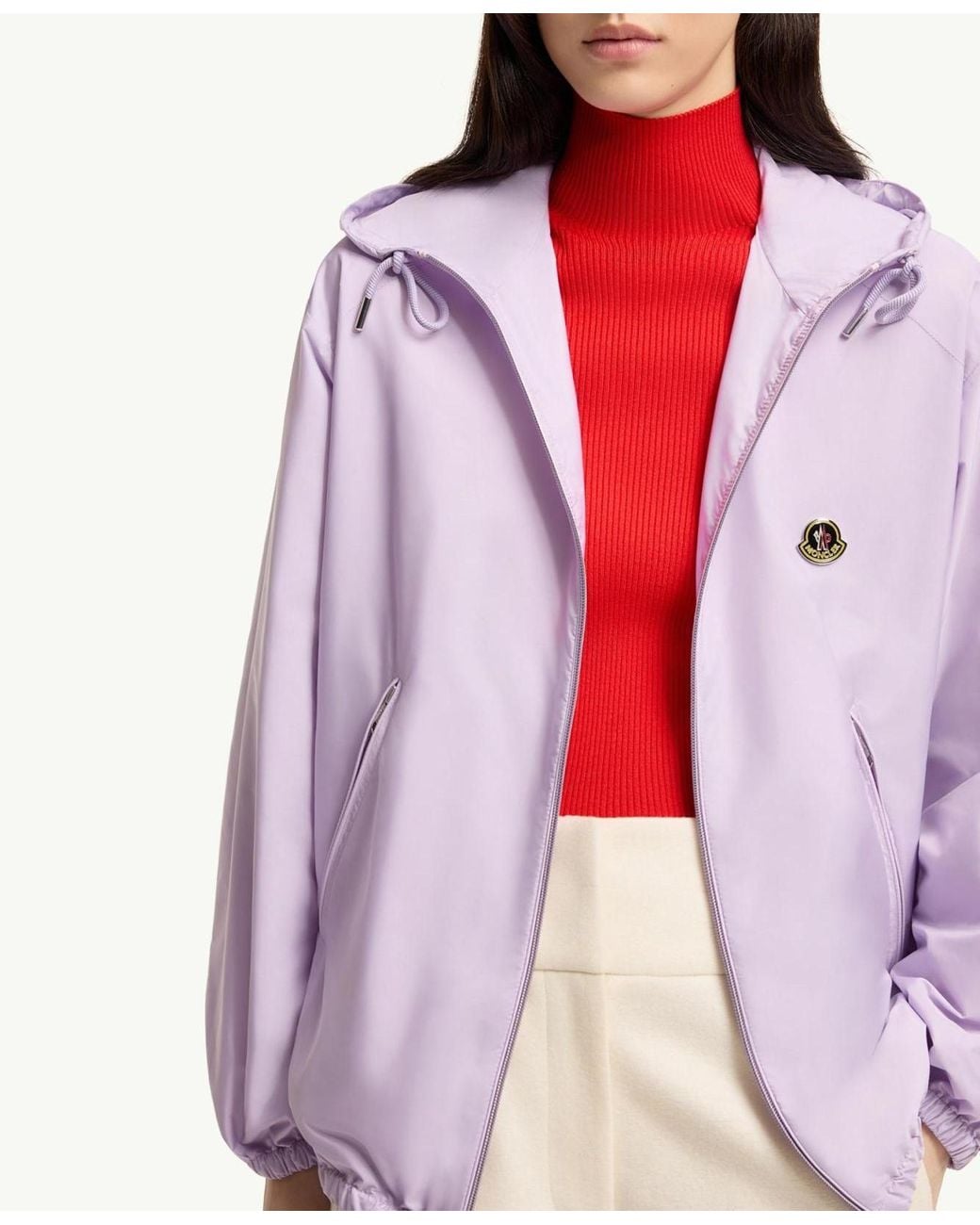 Moncler Purple Hooded Windbreaker