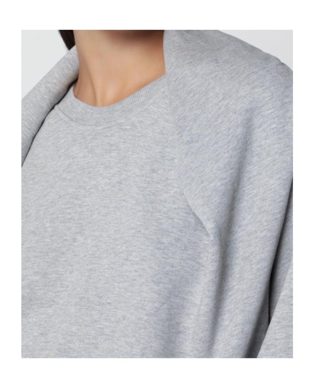 Dries Van Noten Gray Mélange Cotton Sweatshirt