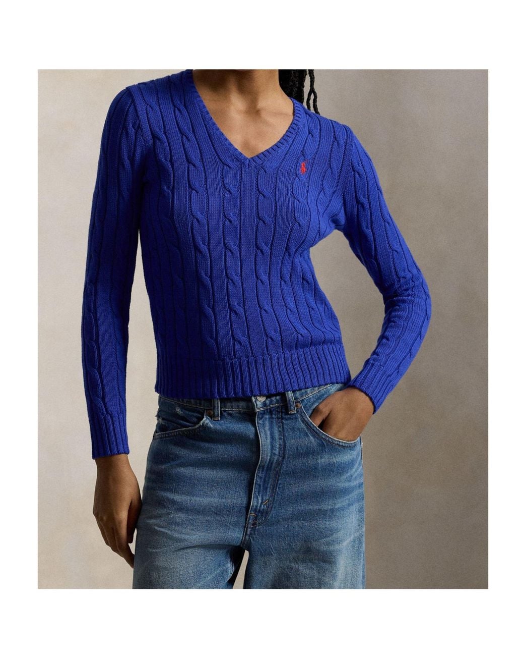 Polo Ralph Lauren Blue Logo Knit Sweater