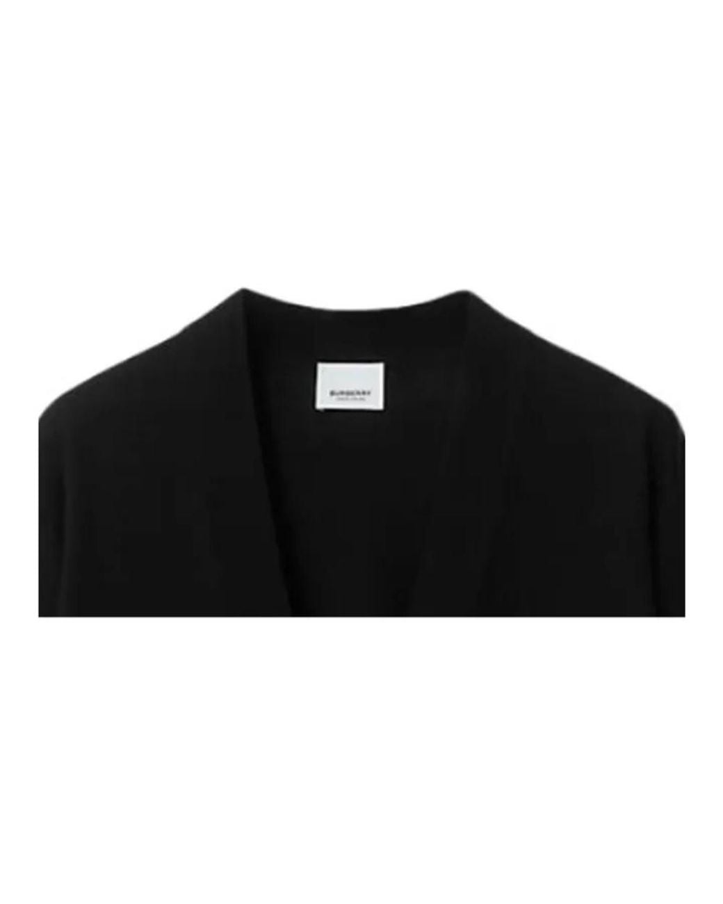 Burberry Black Wool Cardigan