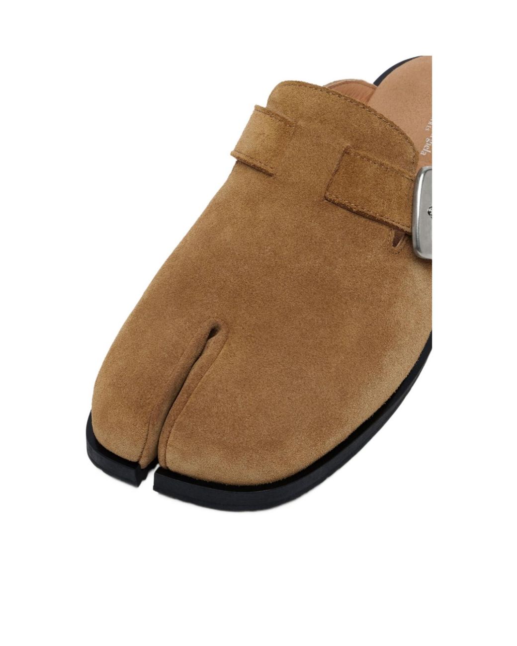 Maison Margiela Brown Buckled Tabi Mules