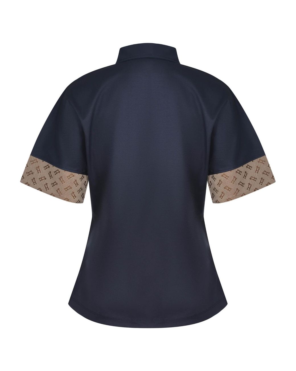 Herno Blue Logo Trim Polo T-Shirt