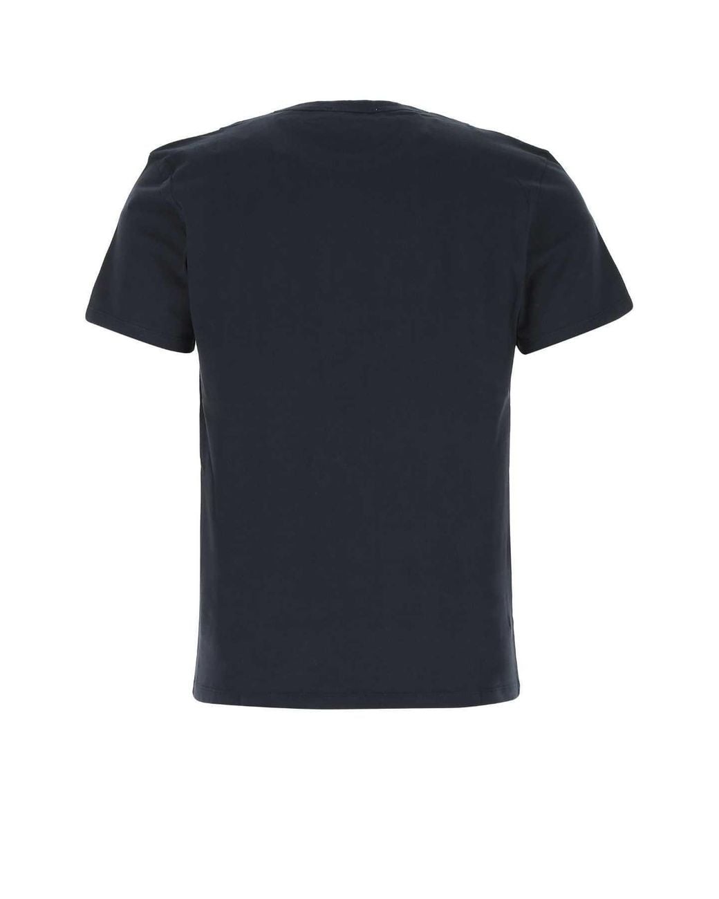 Maison Kitsuné Black Maison Kitsuné Fox Head Patch T-Shirt for men