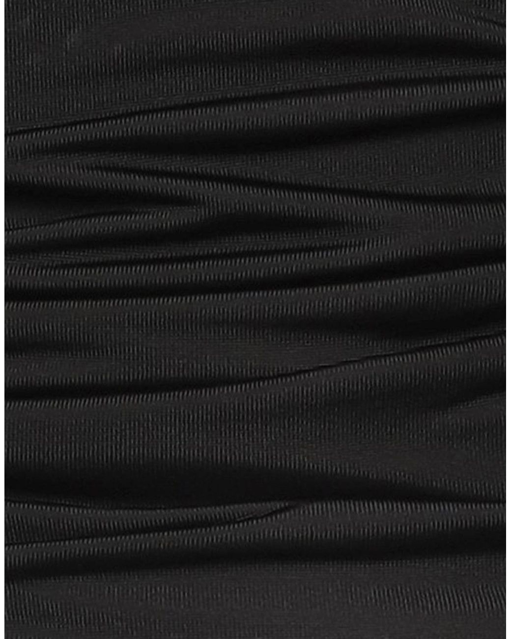 Saint Laurent Black Solid Color Long Sleeve Cropped Top