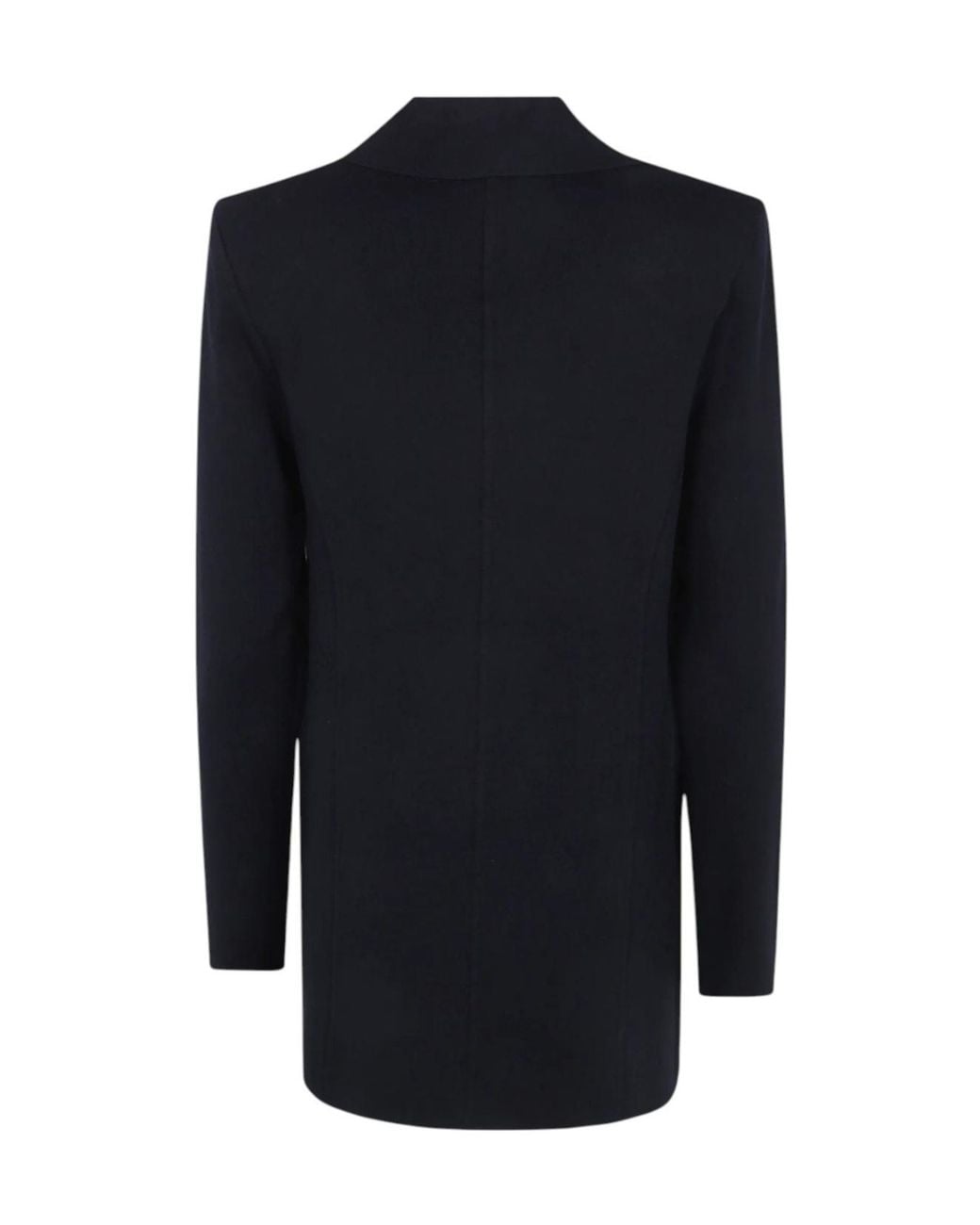 Elisabetta Franchi Blue Double-Breasted Suit Jacket