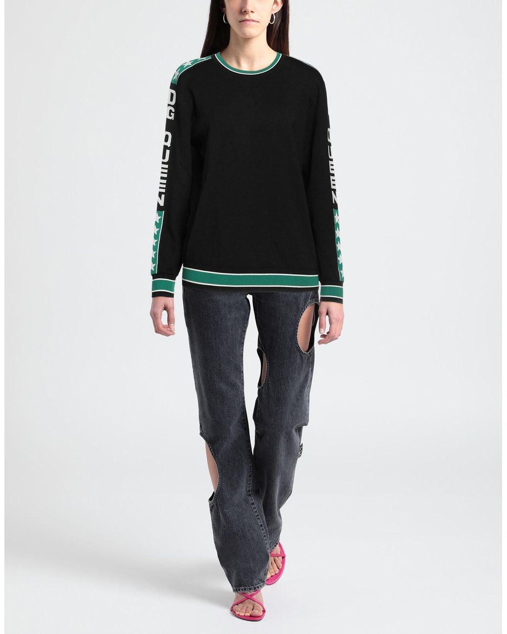 Dolce & Gabbana Black Knitted Jumper