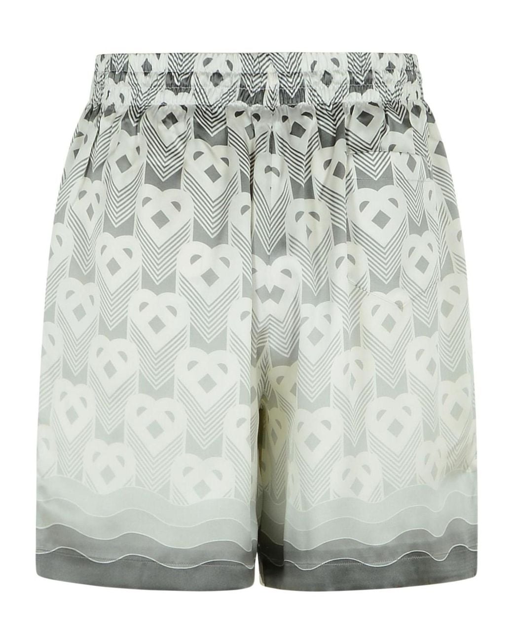 Casablanca Gray Gradient Heart Monogram Shorts for men
