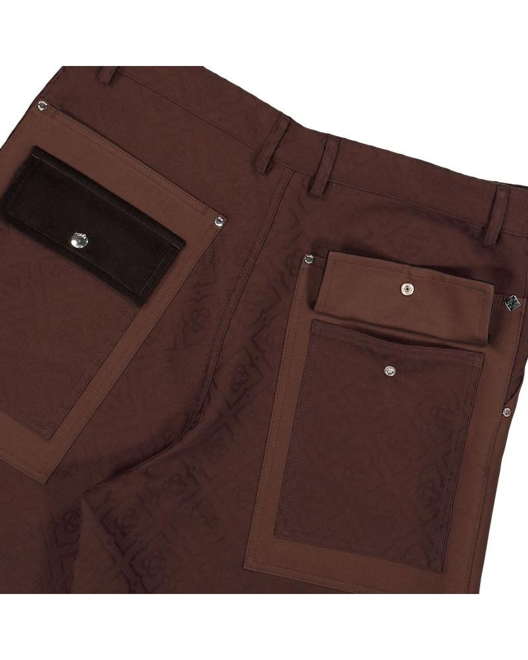Casablanca Brown Monogram Cargo Shorts for men