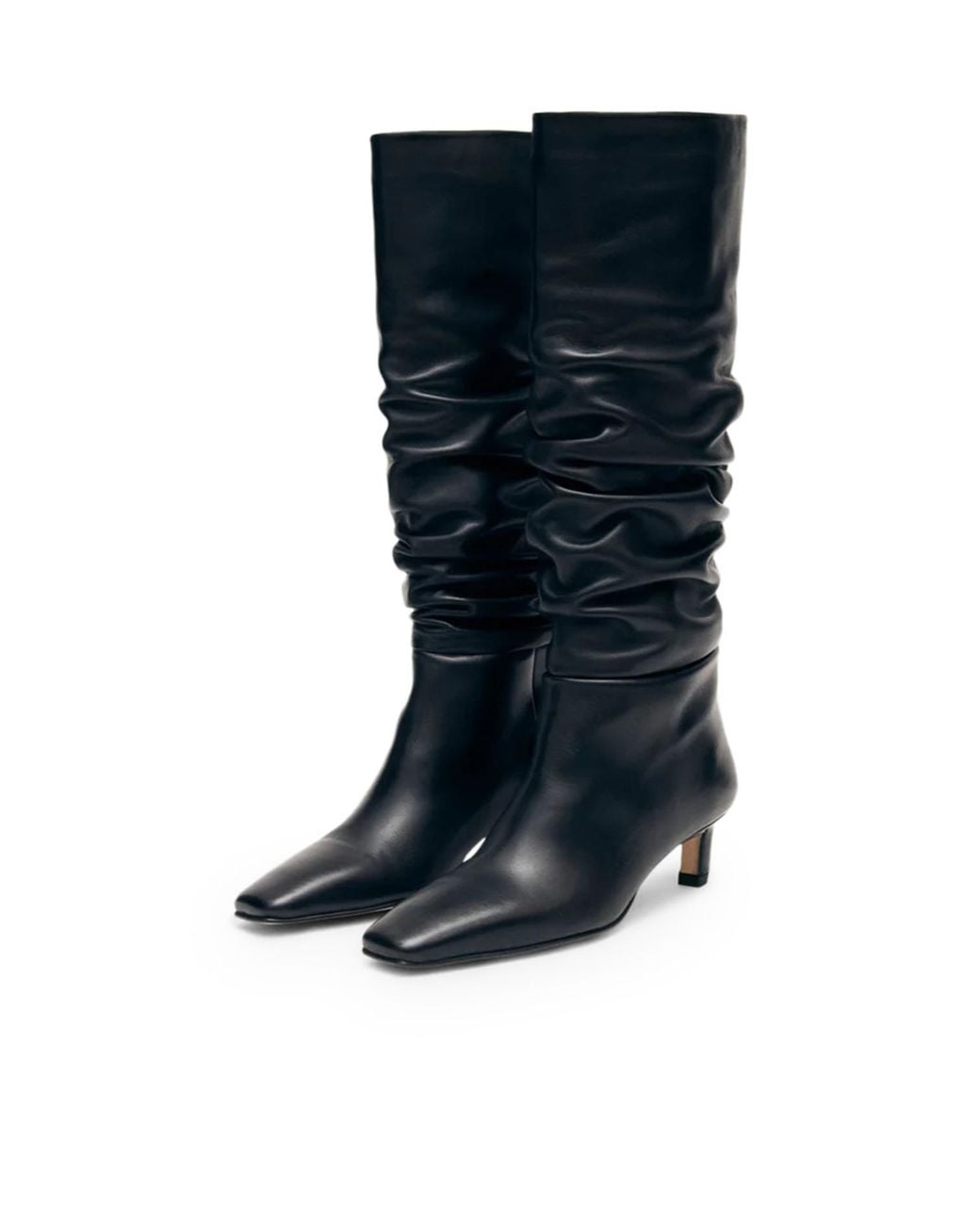 Alohas Blue Kalila Square Toe Knee-High Boots