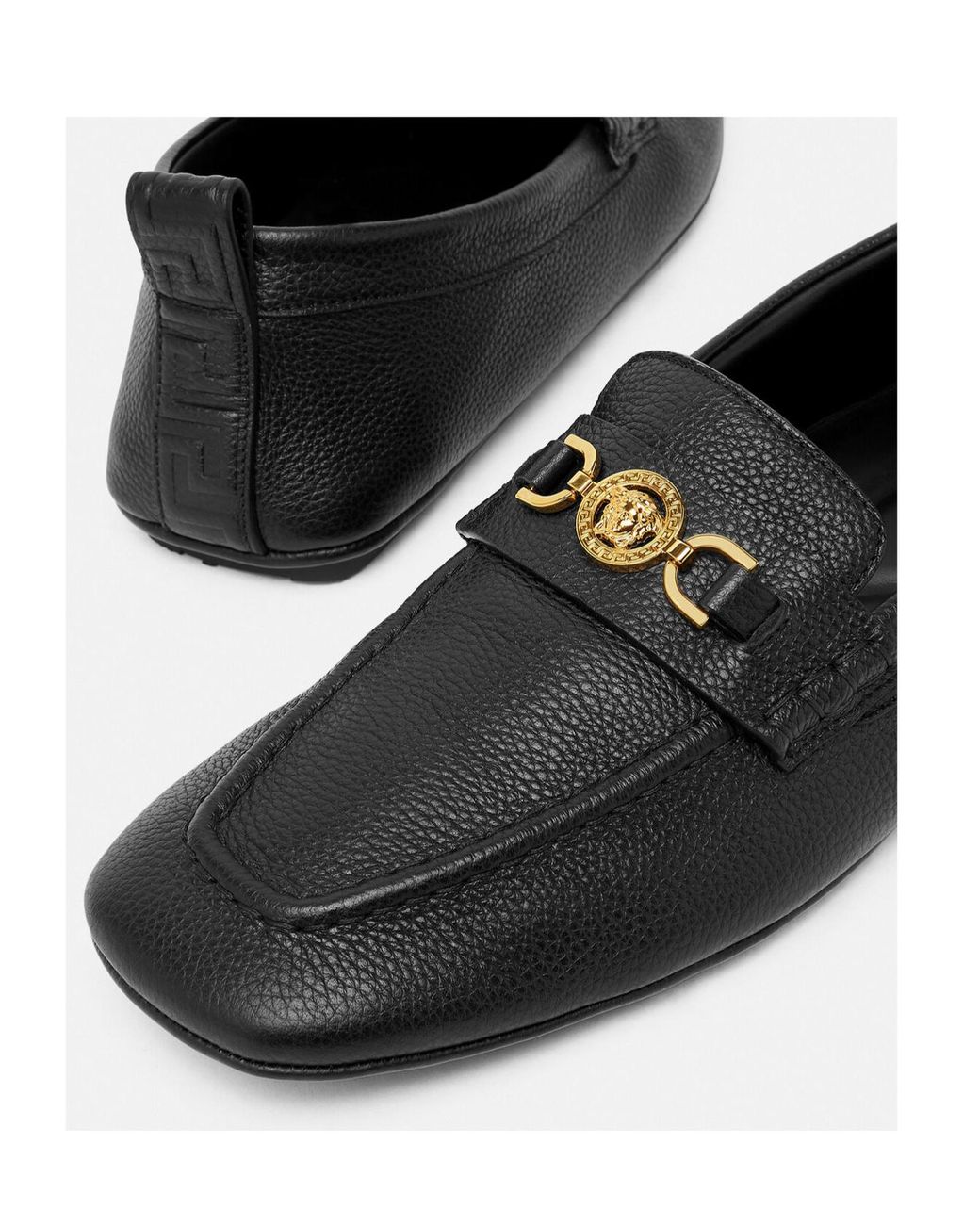 Versace Black Villa Slip-On Loafers for men