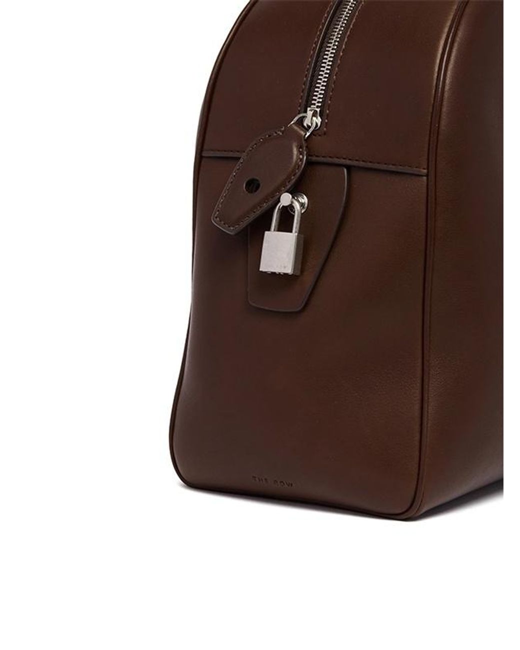 The Row Brown Top Handle Tote Bag