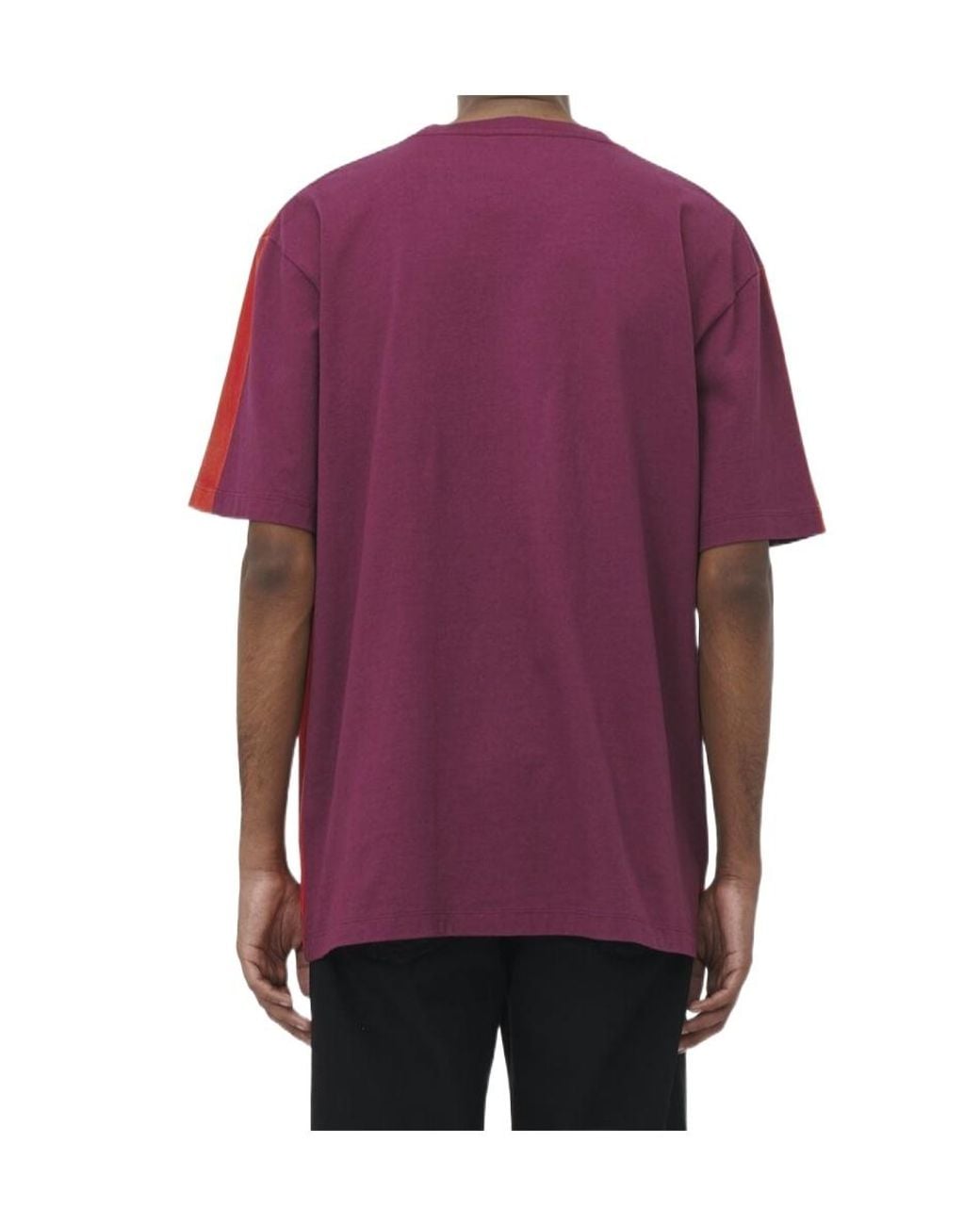 McQueen Skull Embroidered Two-Toned T-Shirt for men