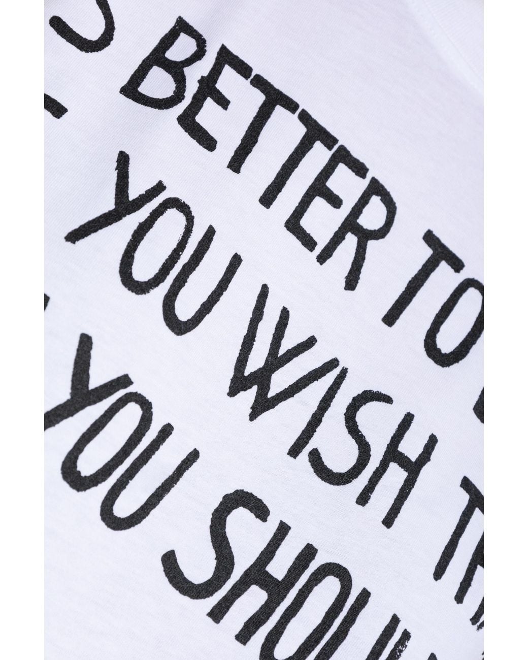 Moschino White Slogan-Printed Crewneck T-Shirt