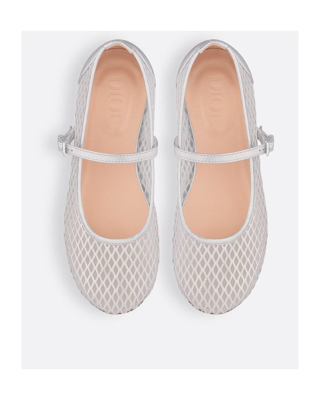 Dior White Kids' Ballet Flat