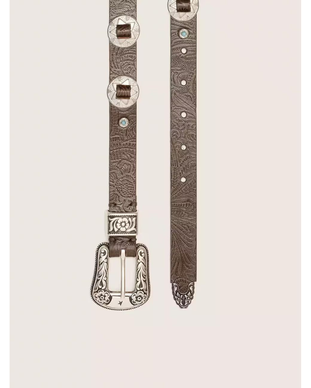 Golden Goose Deluxe Brand Multicolor Lace Buckle Belt