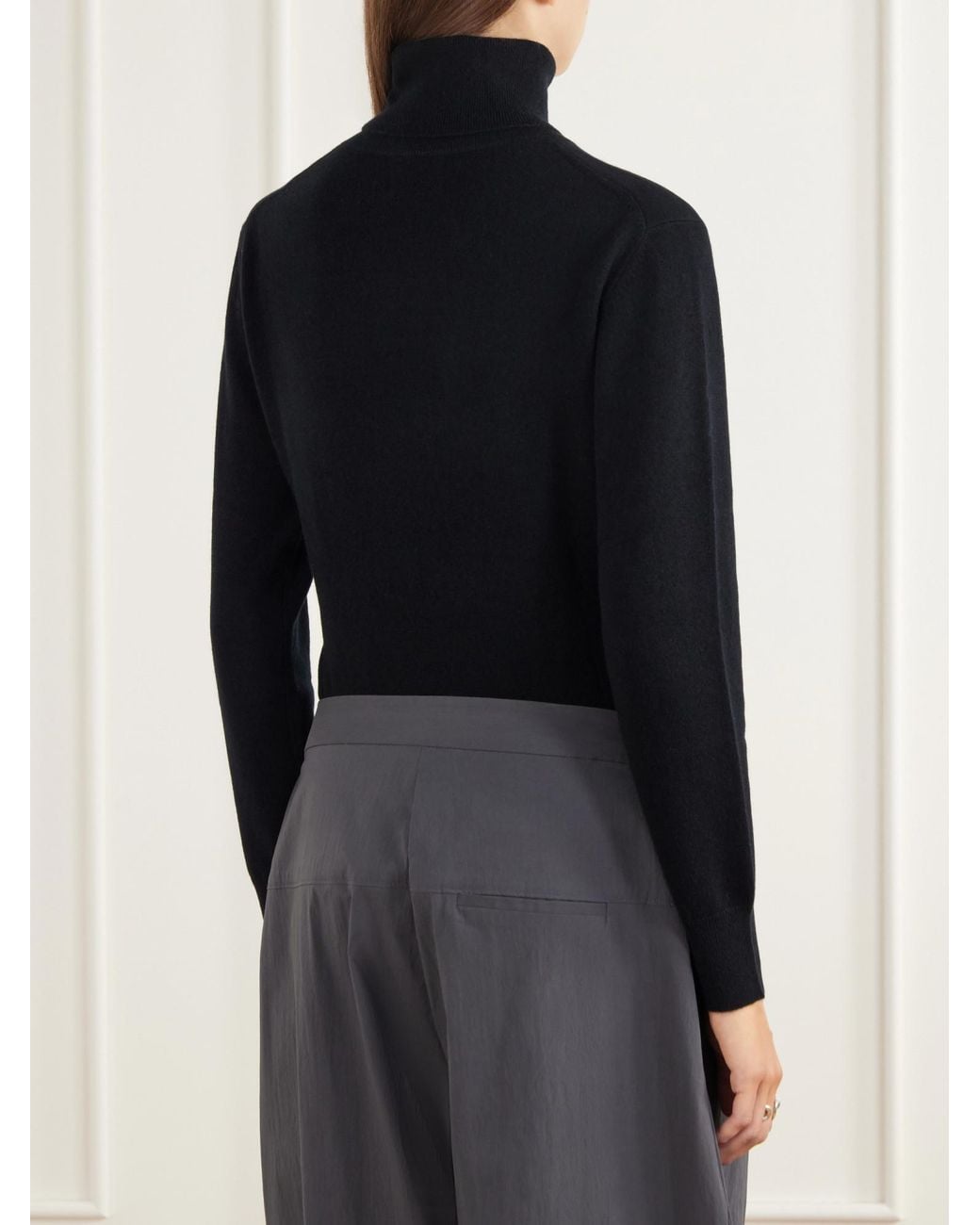 Allude Black Bodysuit Top