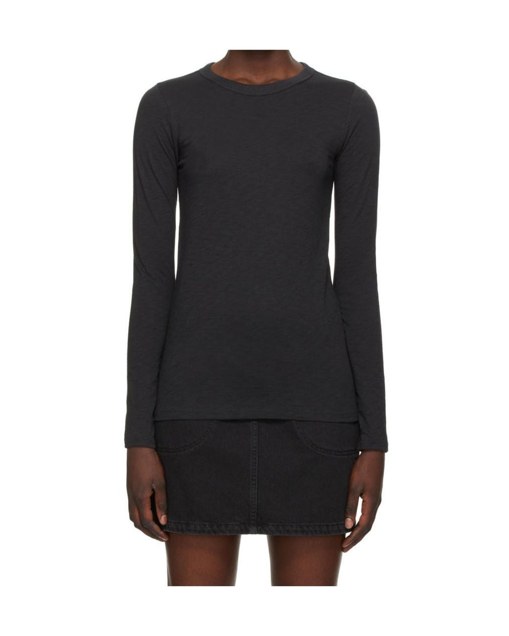 Rag & Bone Black Long-Sleeve T-Shirt