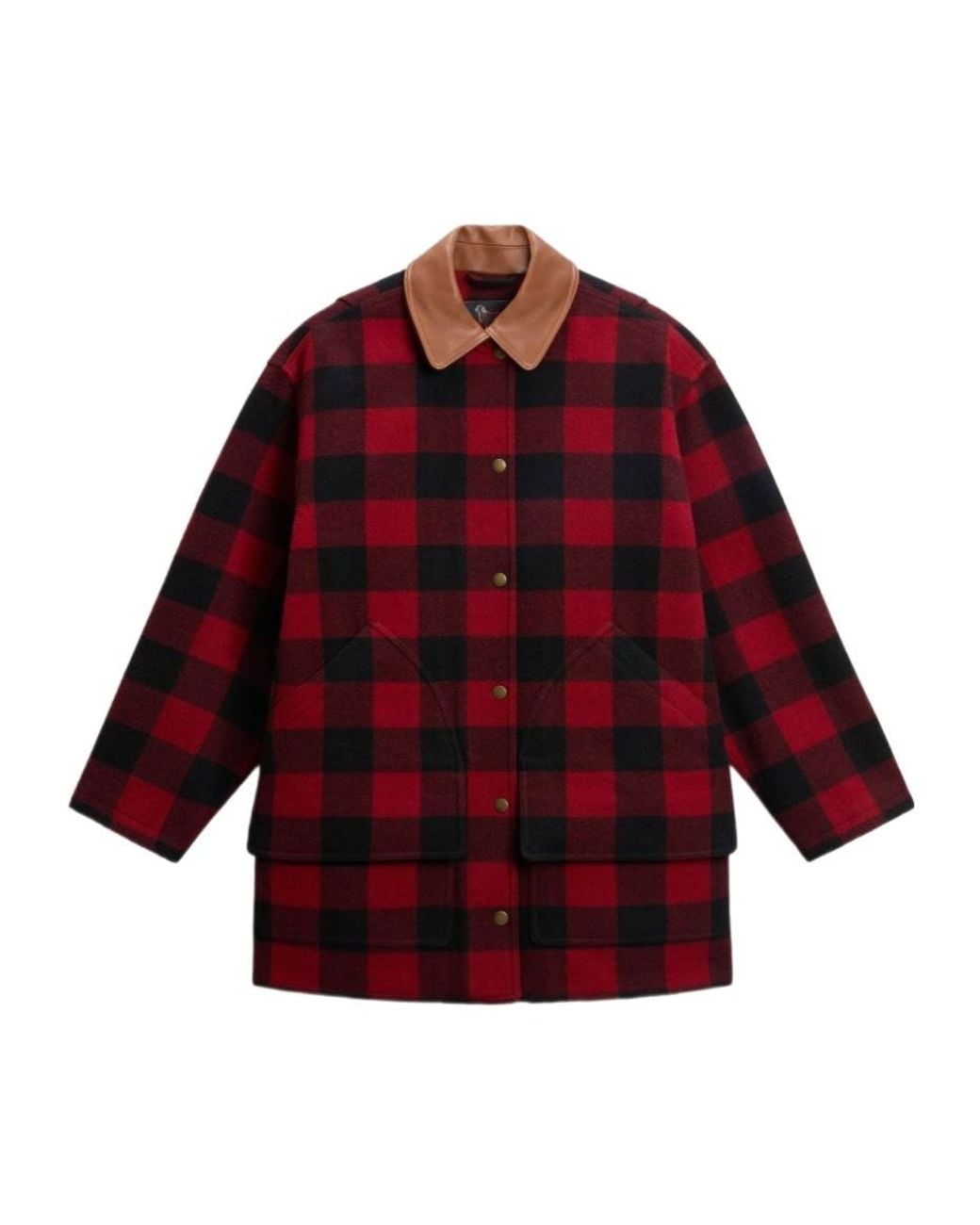 Woolrich Red Long-Sleeved Casual Jacket for men