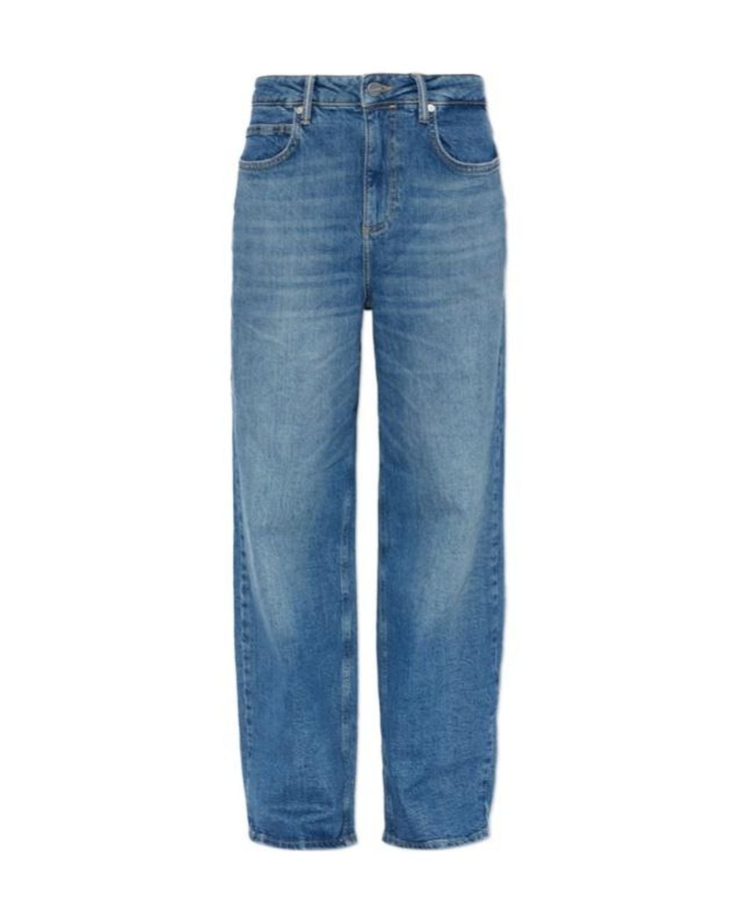 AllSaints Blue Brixton High-Rise Wide-Leg Jeans