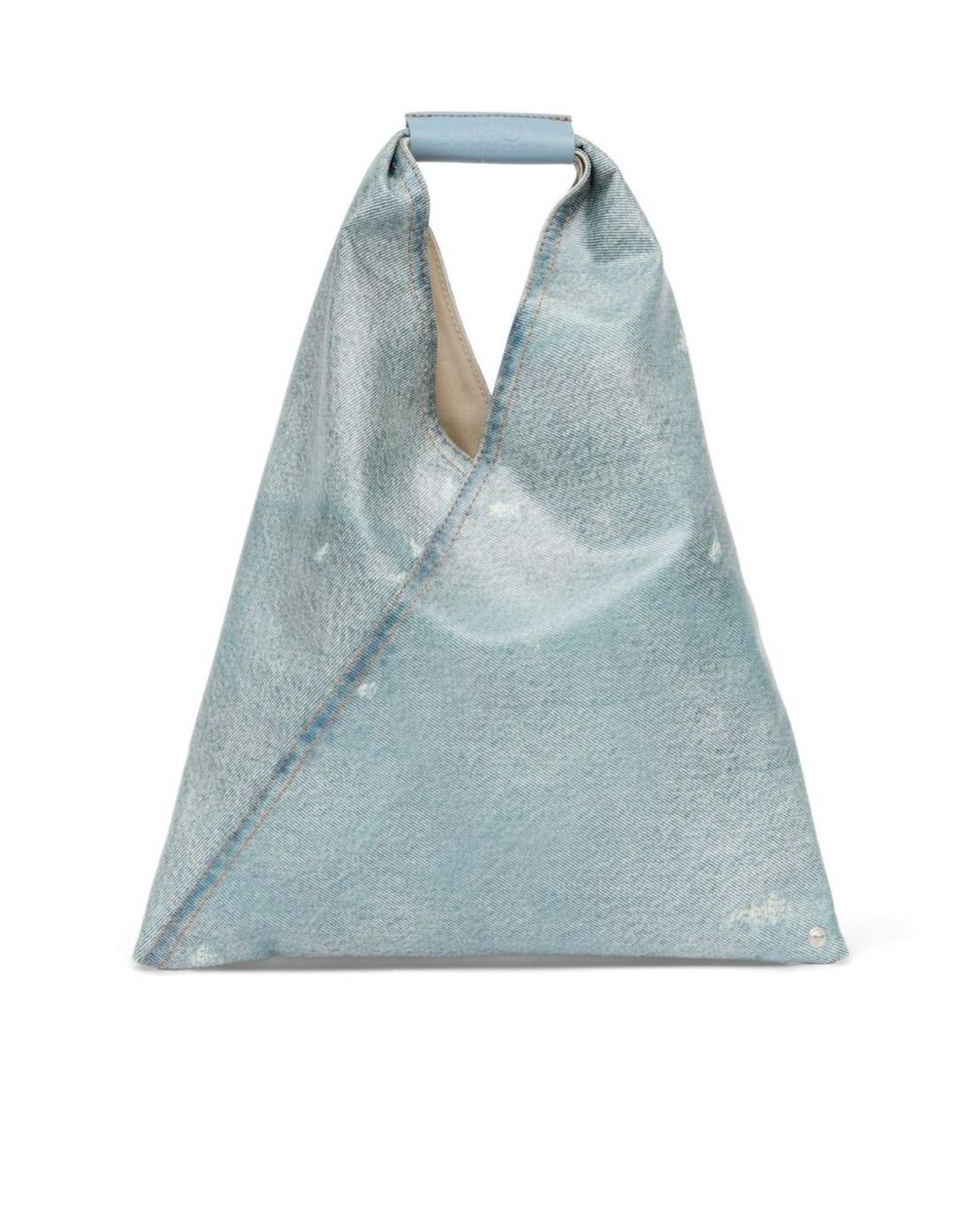 MM6 by Maison Margiela Blue Triangular Handle Japanese Bag