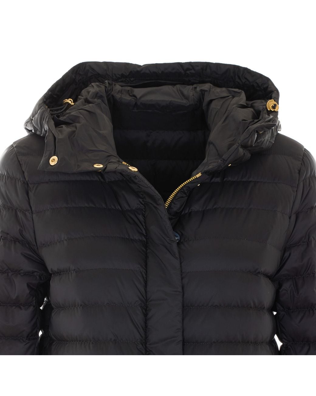 Moncler Black Raies Hooded Short Down Jacket