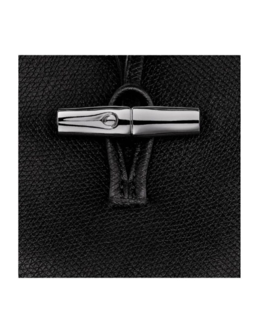 Longchamp Black Le Roseau Essential Xs Bucket Bag