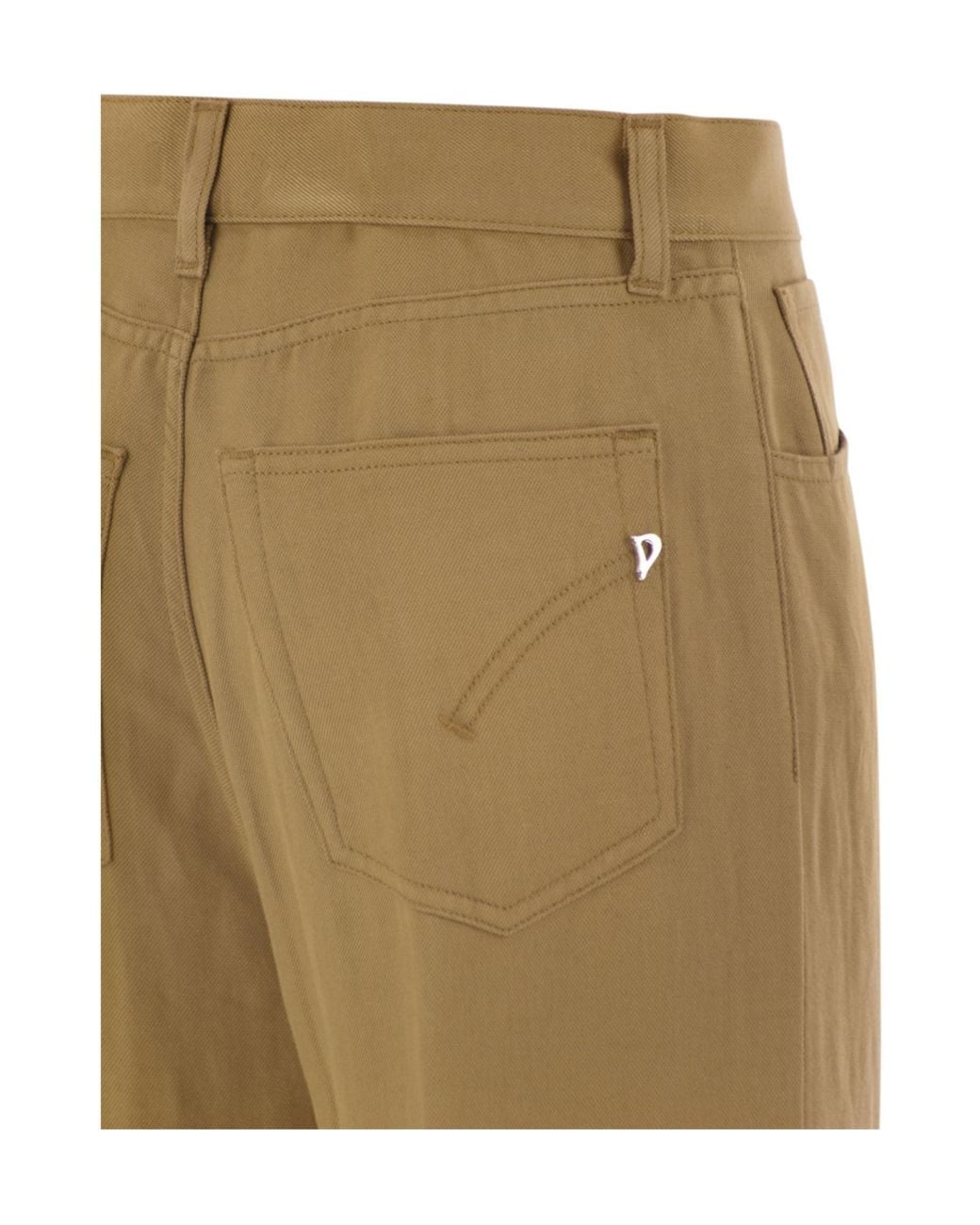 Dondup Natural Amber Wide-Leg Trousers