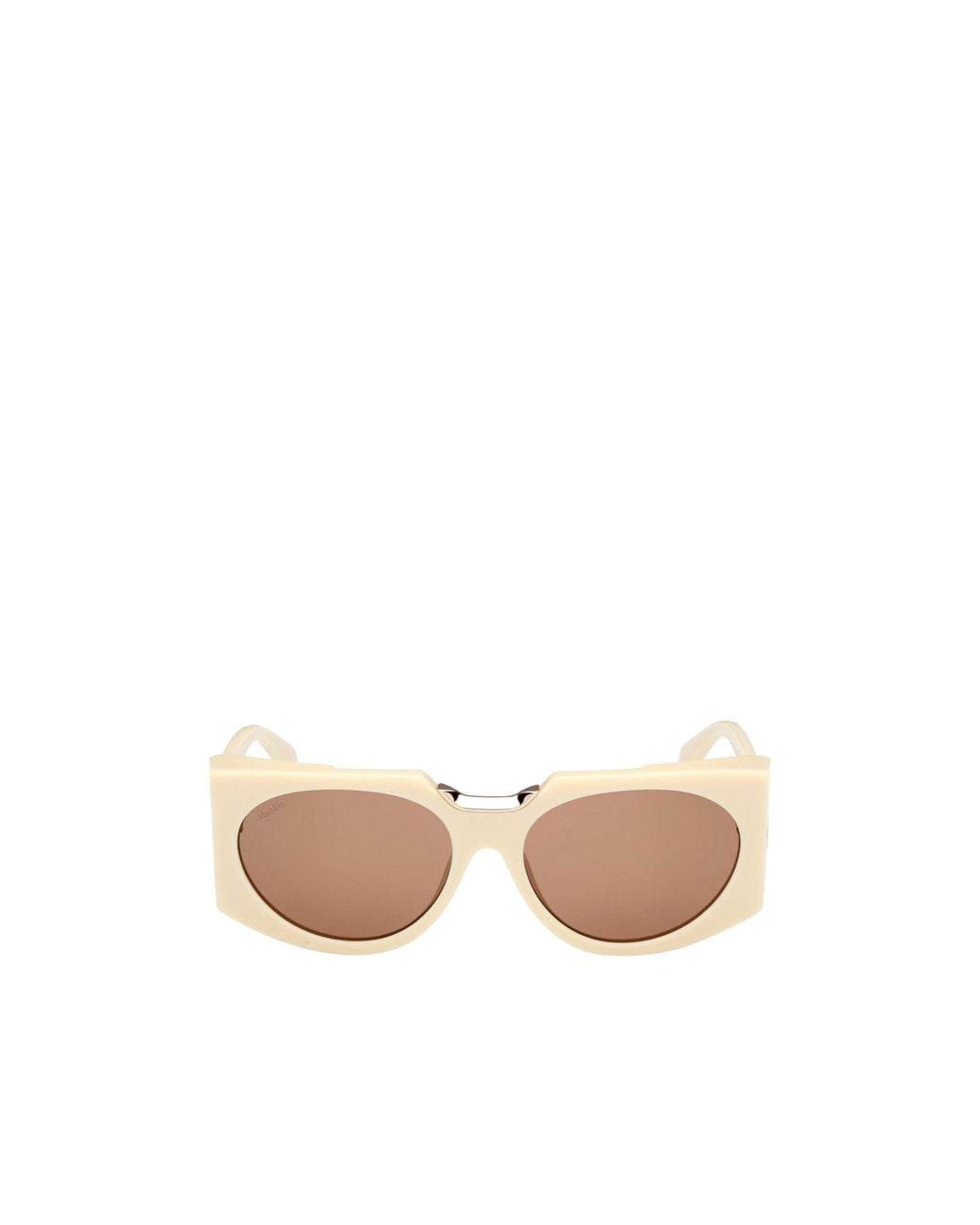 Max Mara Pink Oval Frame Sunglasses