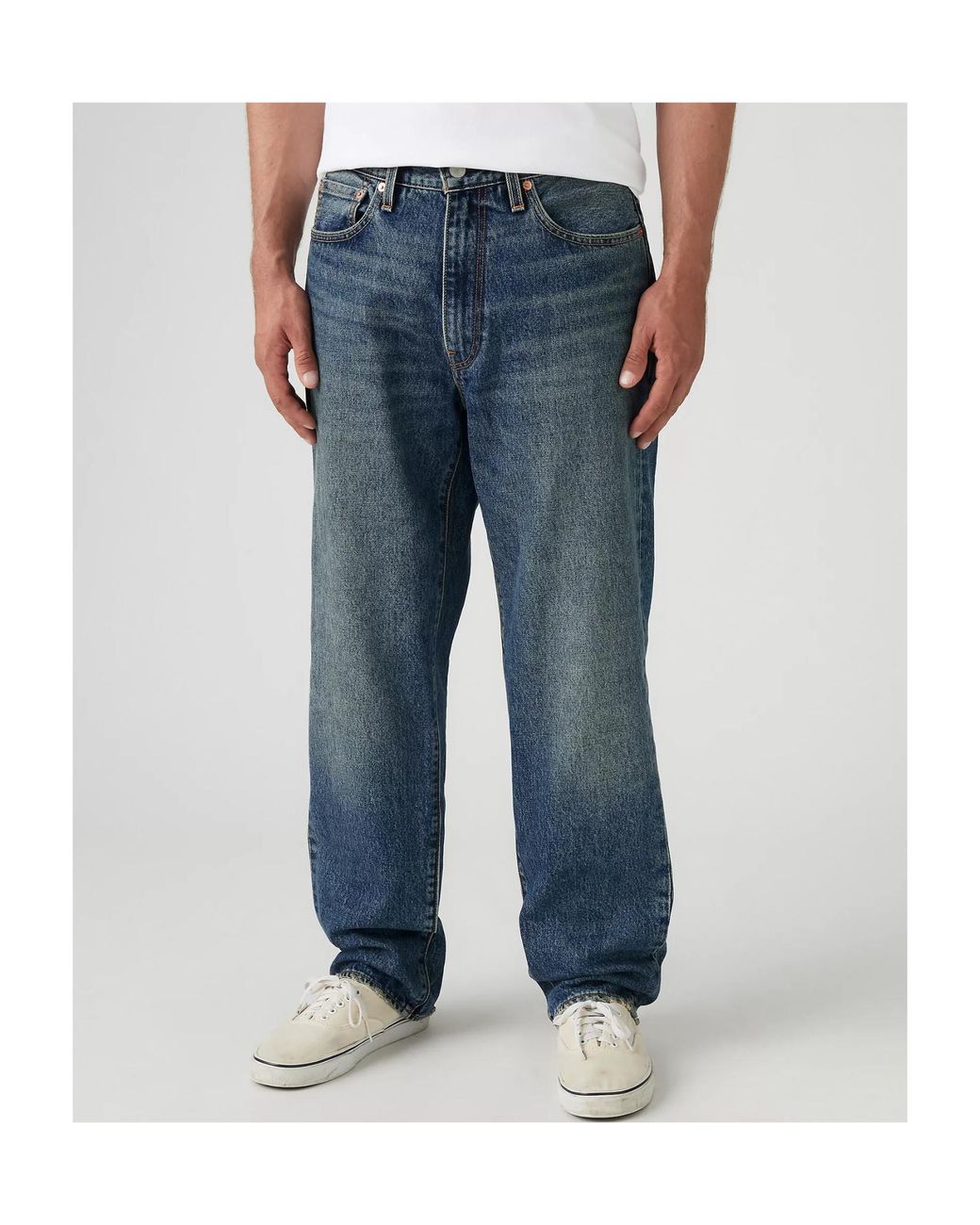 Levi's Blue 568 Relaxed Loose Jeans for men