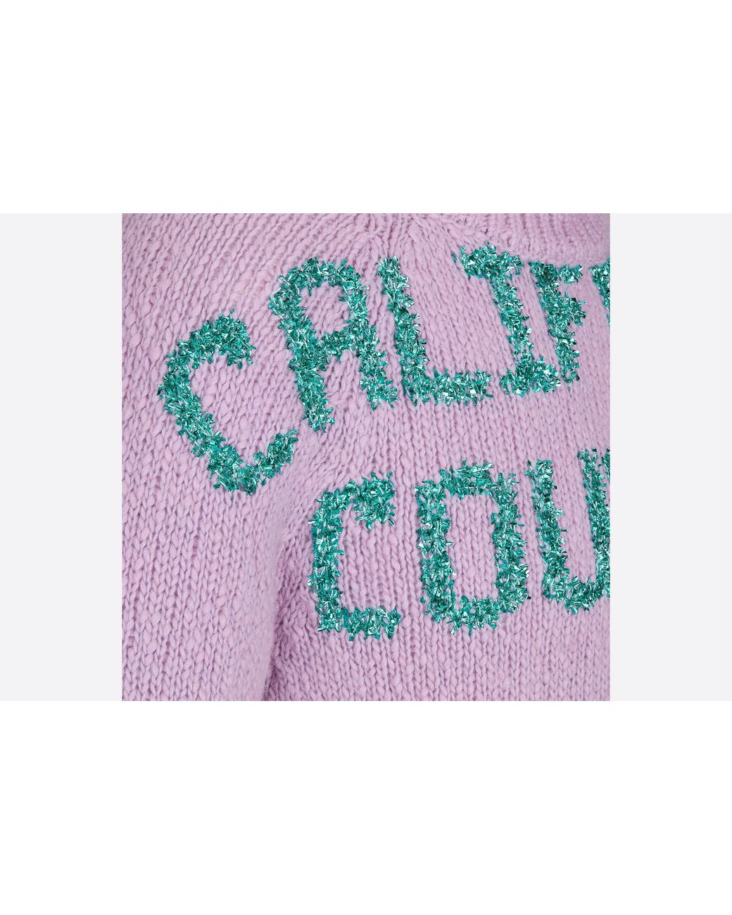 Dior Pink Homme Logo Intarsia-Knit Jumper for men