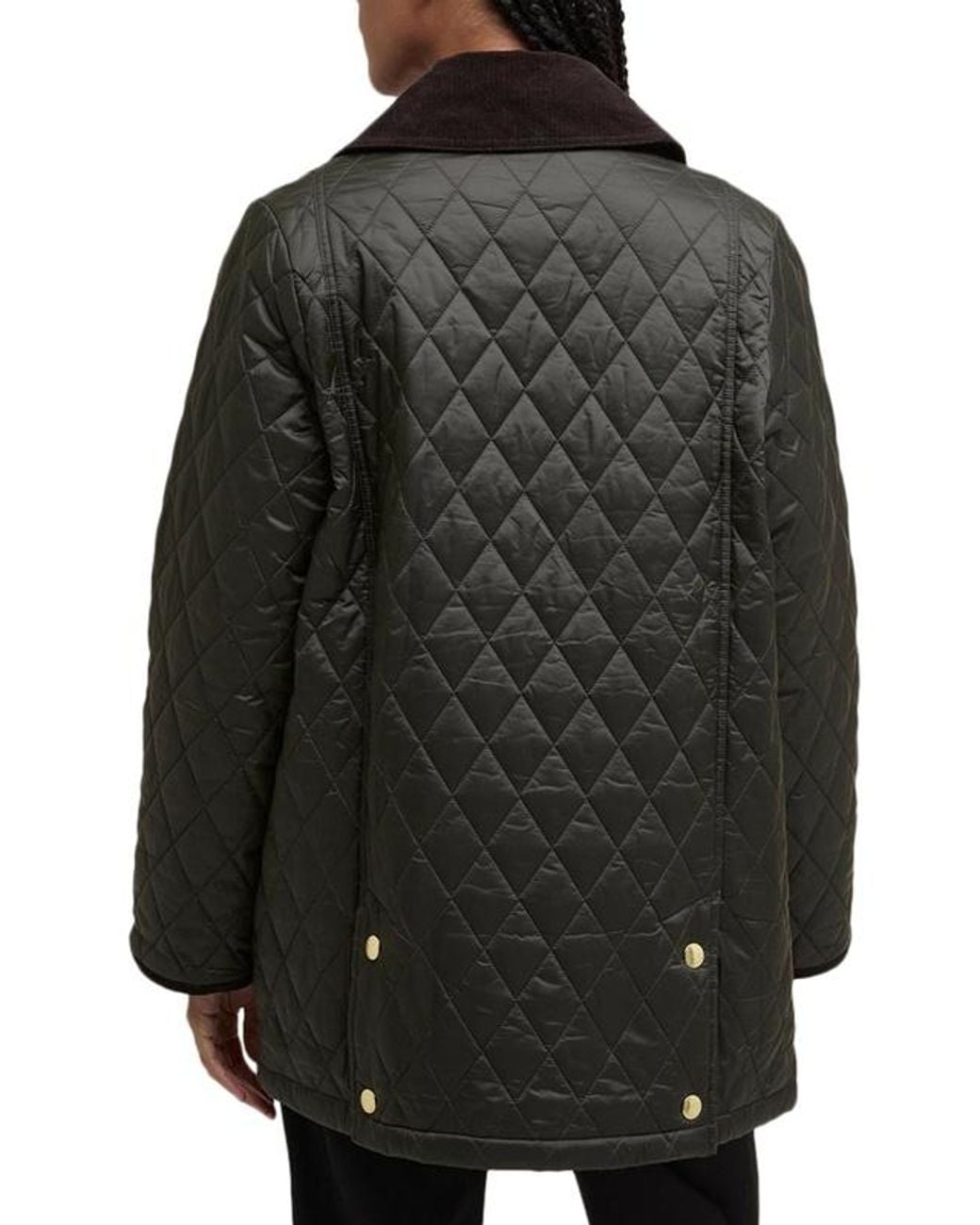 Barbour Black Long-Sleeved Quilted Coat