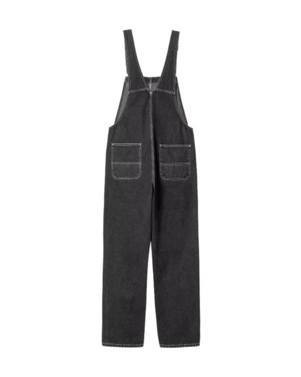 Carhartt Black Bib Overall Straight
