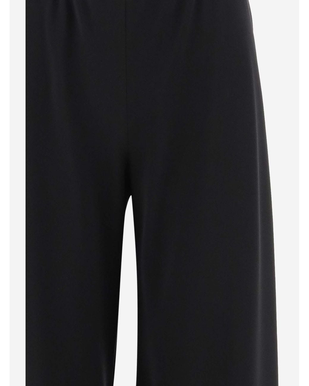 The Row Black Wide-Leg Casual Trousers