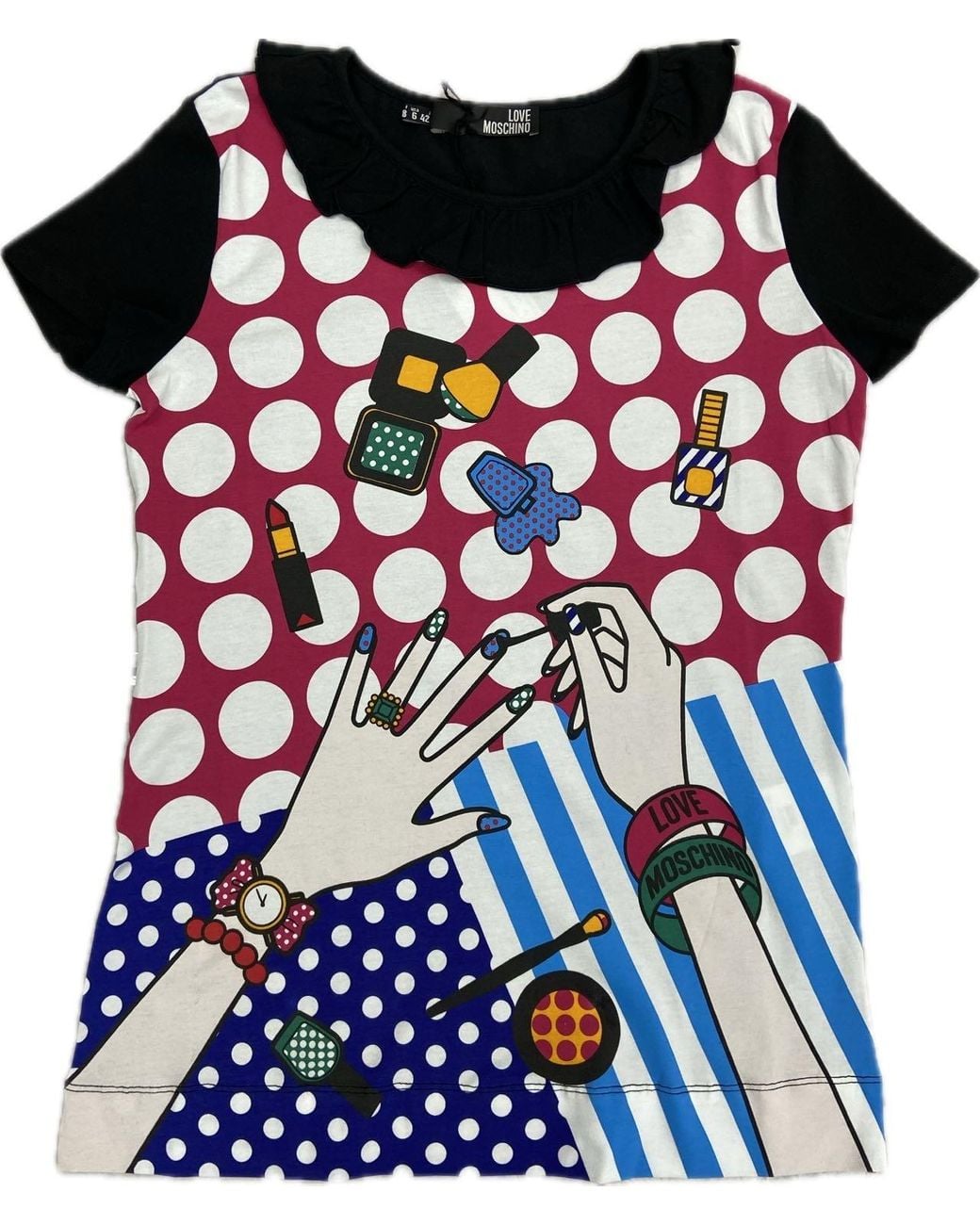 Moschino Blue Short-Sleeved T-Shirt