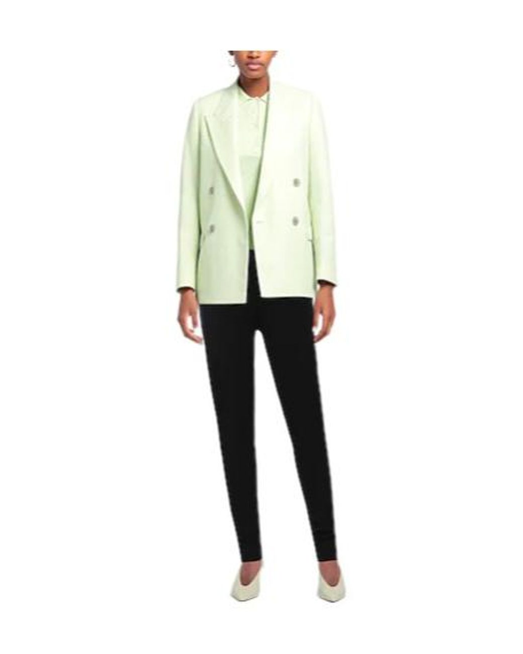 Max Mara White Solid Color Lightweight Knit Leggings
