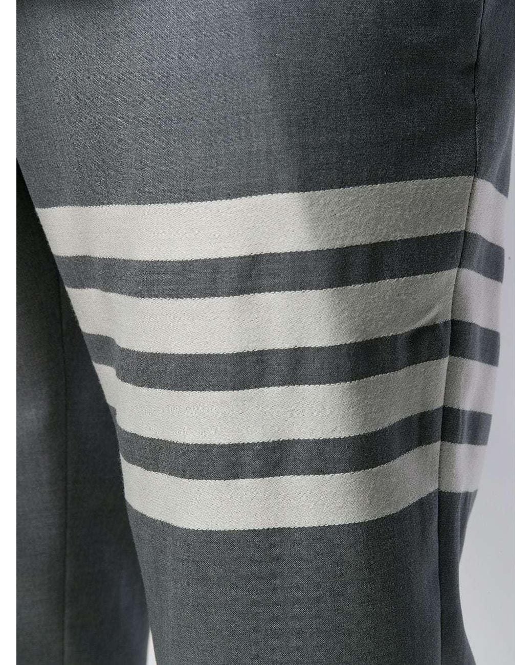 Thom Browne Gray Plain Weave Suiting Track Pants for men