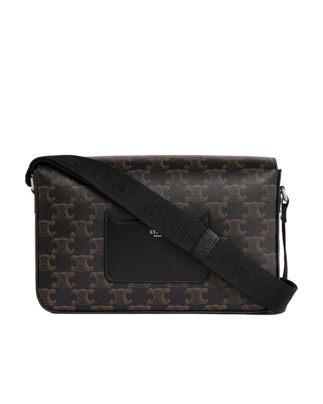Céline Black Flap Messenger for men