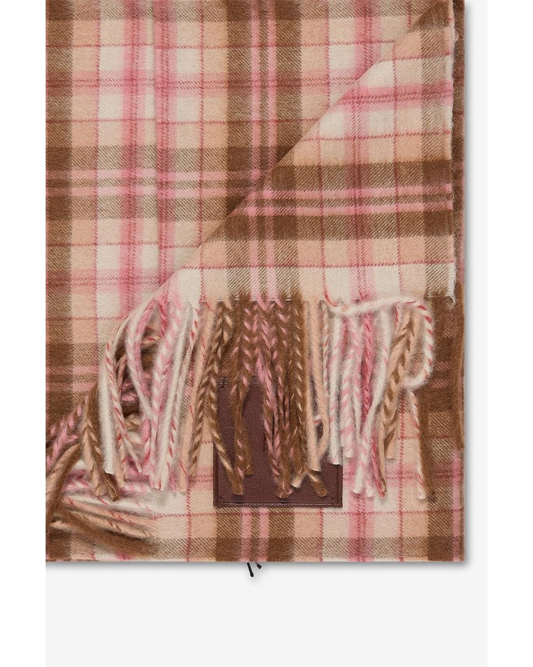 Chloé Pink Chloé Highlanding Checked Scarf