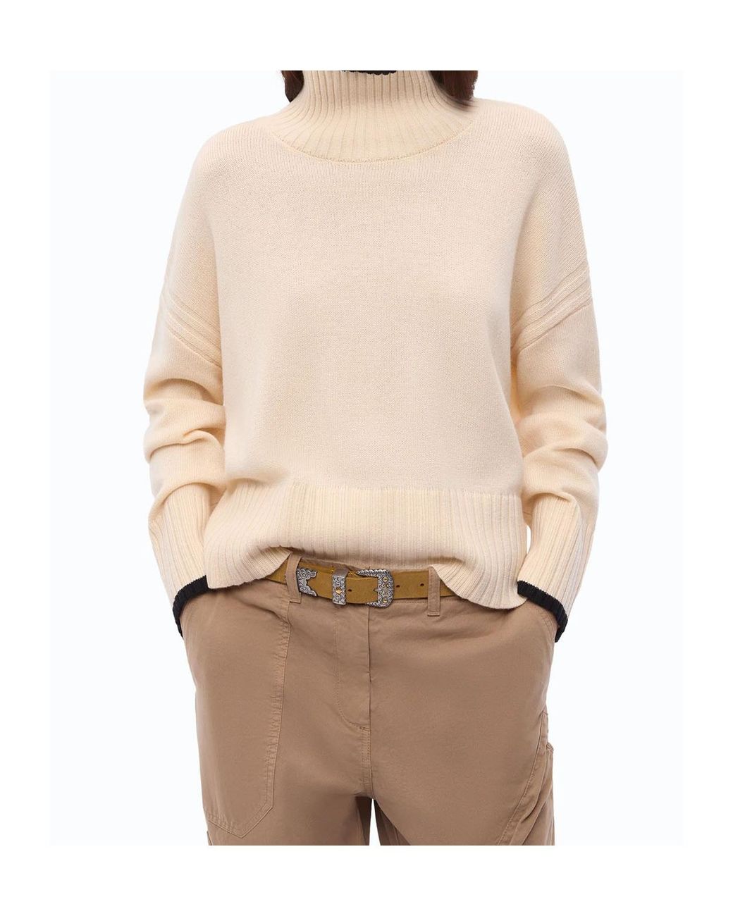 Pinko Natural Turtleneck Jumper