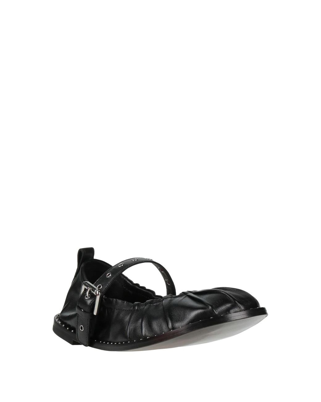 MAX&Co. Black Minimalist Leather Mary Jane Shoes