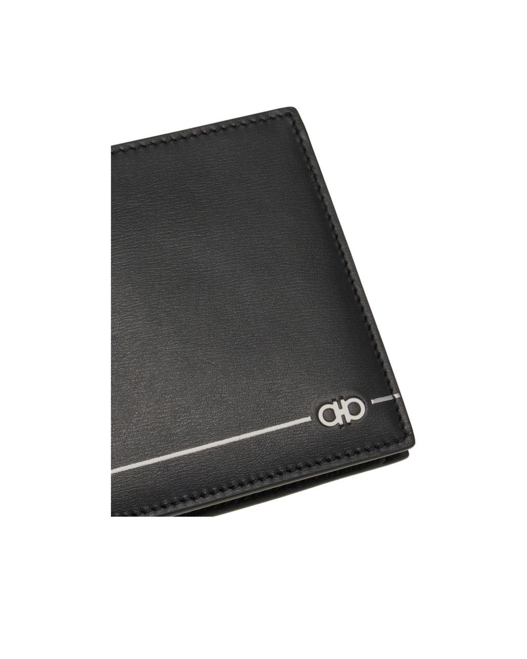 Ferragamo Black Gancini Wallet for men