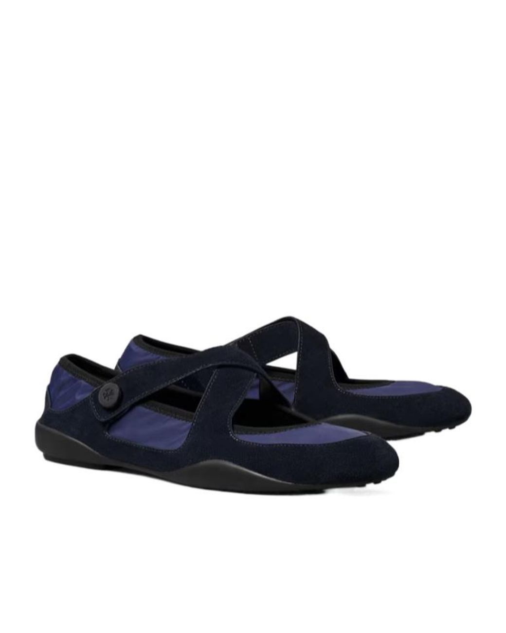 Tory Burch Blue Romy Sport Mary Jane Ballet Flats