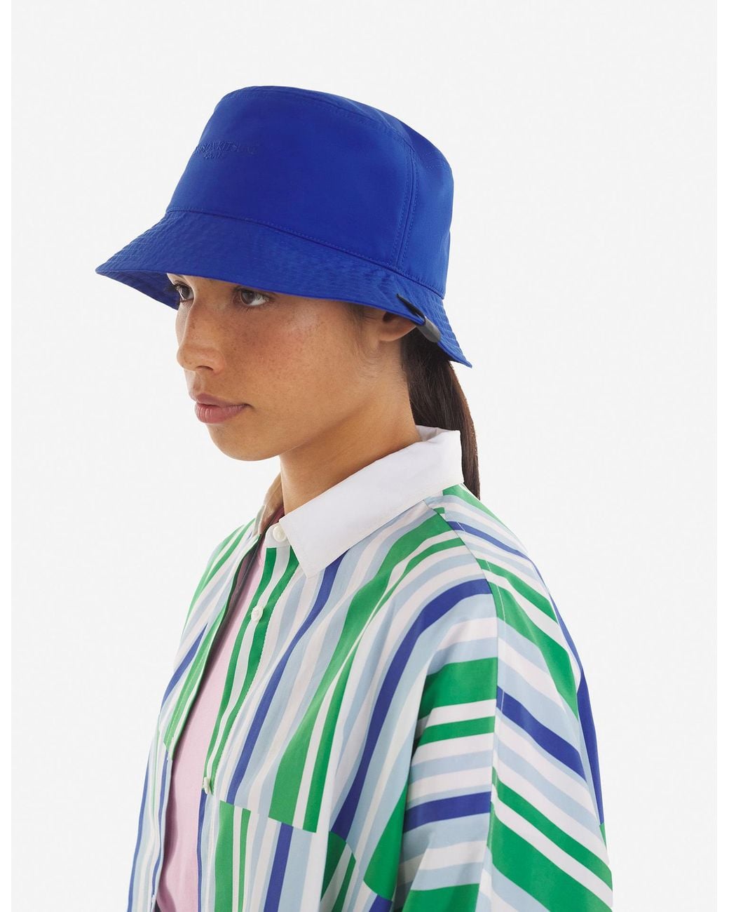 Maison Kitsuné Blue Fisherman's Hat for men