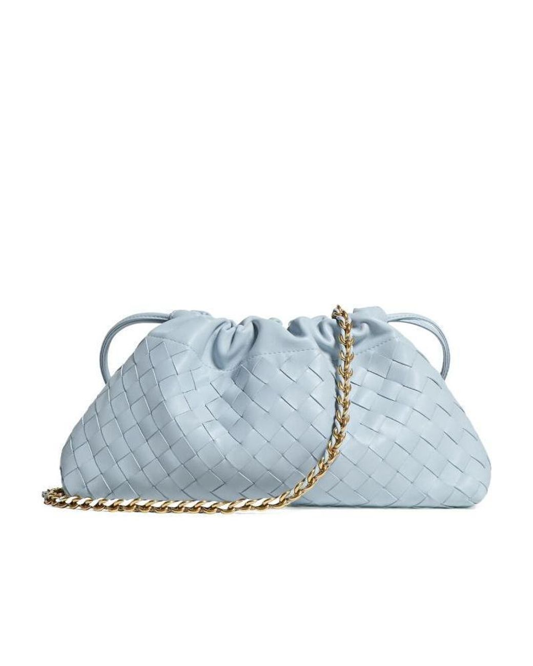 Bottega Veneta Blue Dustbag Notte Shoulder Bag