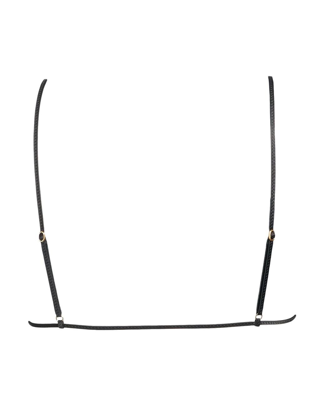 Saint Laurent Gray Triangle Soft-Cup Bra