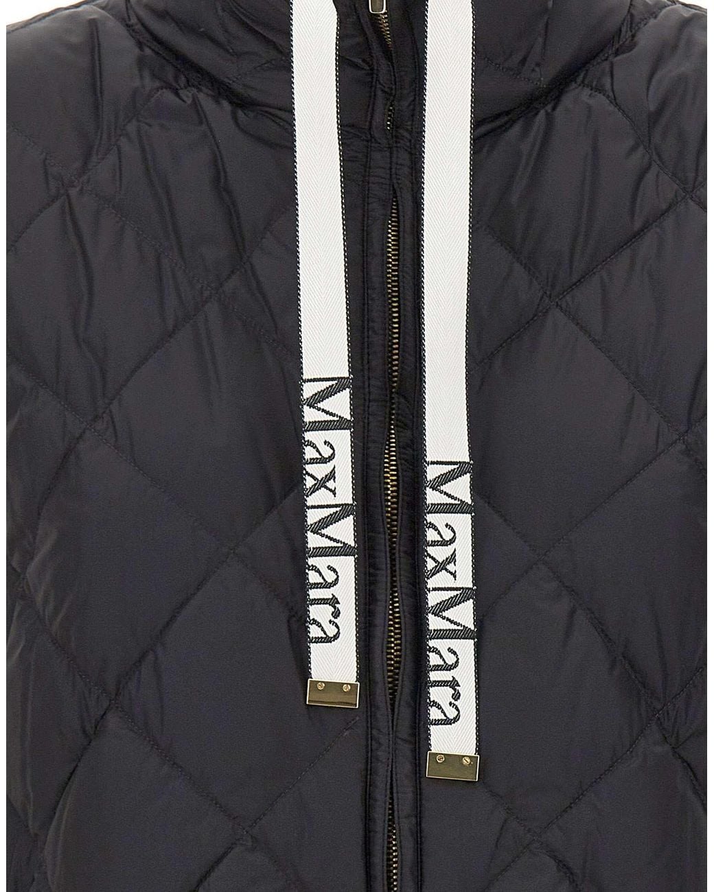 Max Mara Black The Cube Quilted Padded Gilet