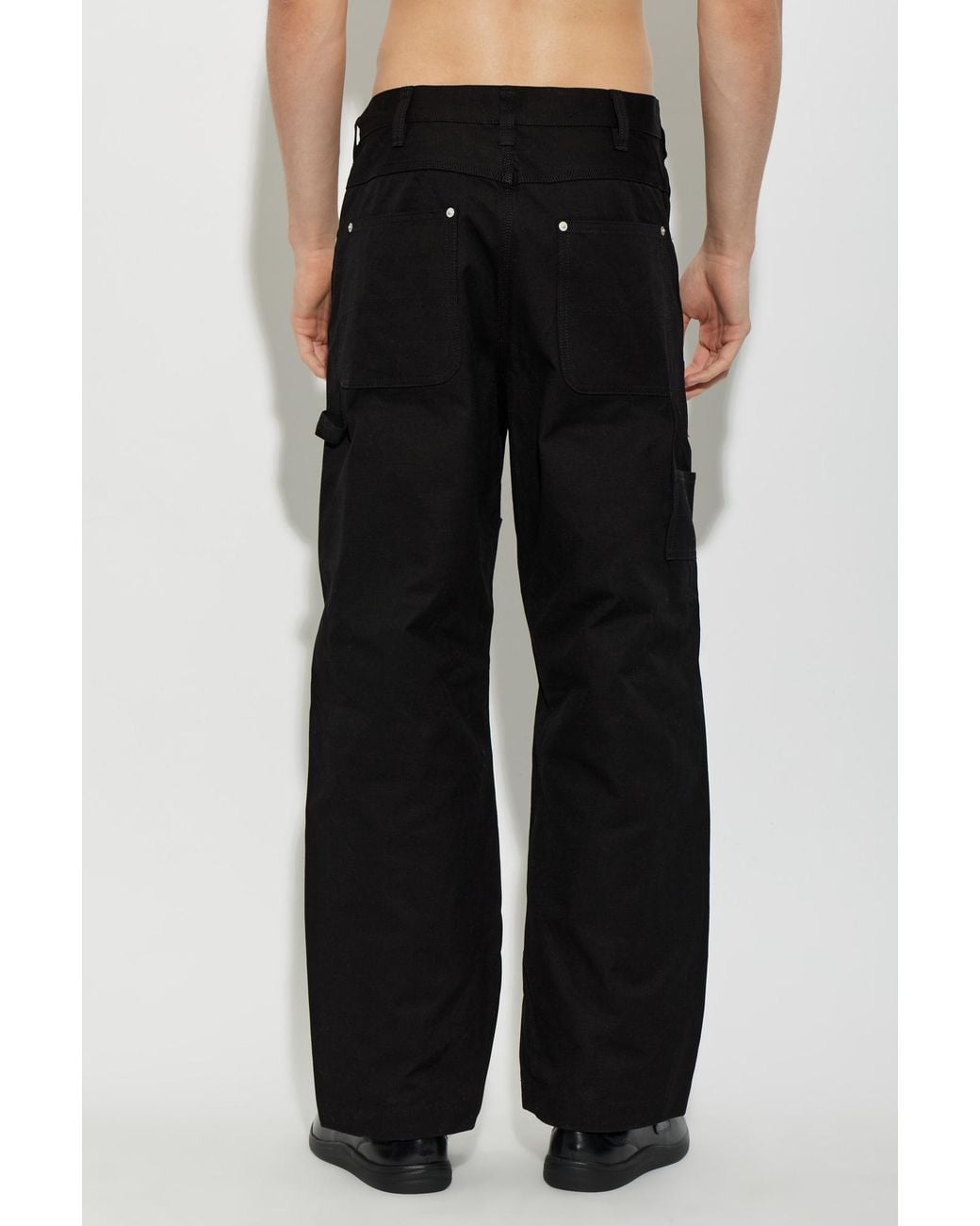 Comme des Garçons Black High-Waisted Trousers for men