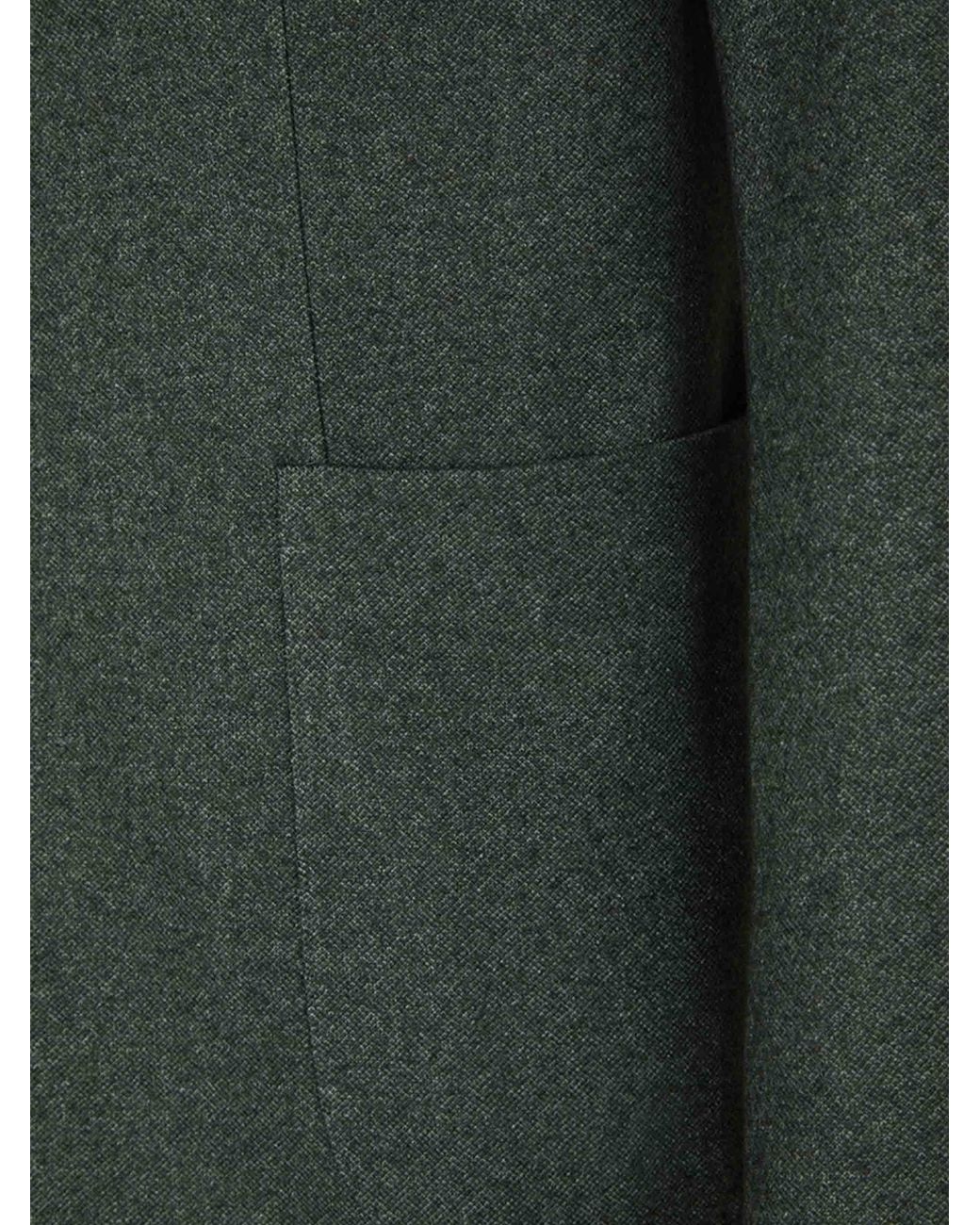 Boglioli Green Wool And Cotton Blazer for men