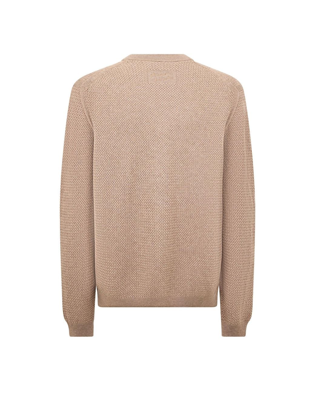Maison Kitsuné Brown Lightweight Wool Cardigan for men
